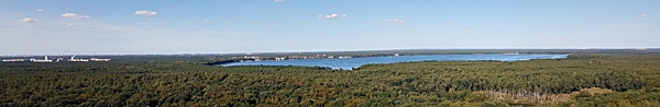 Blick vom Müggelturm auf den Berliner Müggelsee