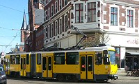 Straßenbahn in der Altstadt von Berlin-Köpenick